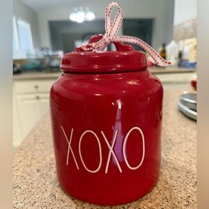 Rae Dunn Red XOXO Artisan Collection Jar